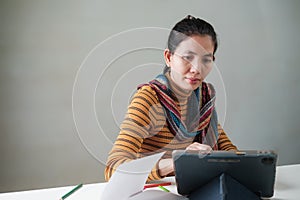 Asian Female Graphic designer