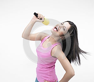 Asian female singing