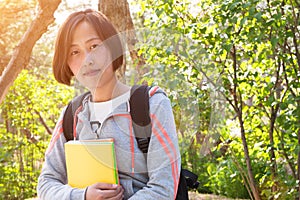 Asian female student