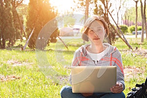 Asian female student