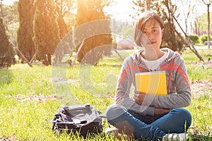 Asian female student