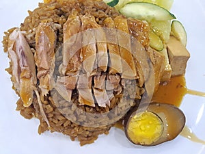 Asian Food Braised duck rice