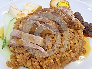 Asian Food Braised duck rice