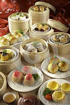Asian food dim sum