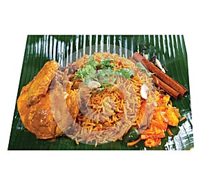 Asian Food Famous Malay Indian Nasi Briyani Chicken Rice