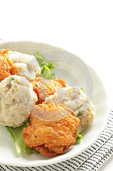 Asian food ingredient, assort fish cake