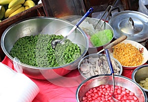 Asian food at market