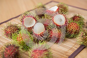 Asian fruit rambutan from Thailand