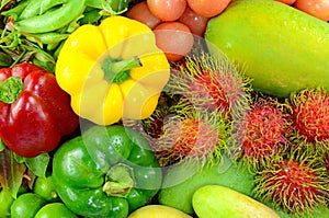 Asian Fruit and Vegetable.