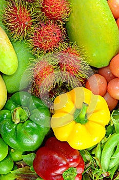 Asian Fruit and Vegetable.