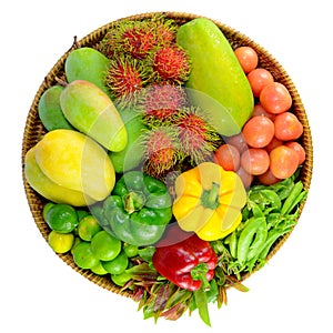 Asian Fruit and Vegetable.