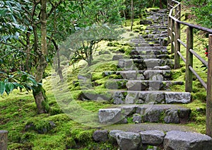 Asian Garden Stone staircase