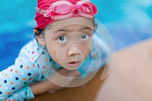 Asian Girl in Swimming Pool