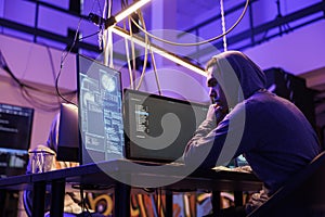 Hacker breaking into company database