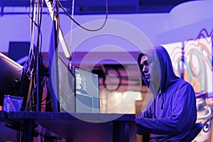 Asian hacker cracking web password