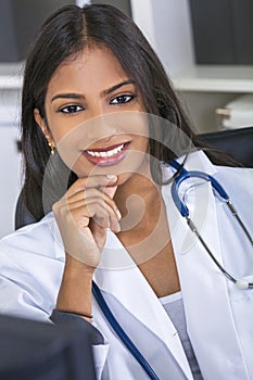 Asian Indian Female Woman Hospital Doctor