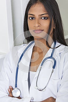 Asian Indian Female Woman Hospital Doctor