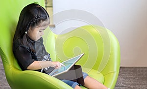 Asian kids addictation in digital entertainment in digital platform