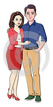 Asian lady with caucasian man