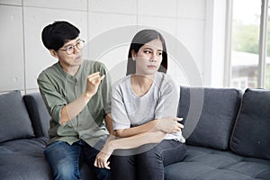 Asian LGBT Lesbian Couple Reconcile With Her Girlfriend