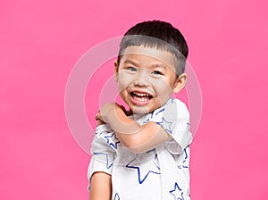 Asian little boy smile