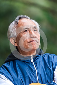 Asian male senior portrait