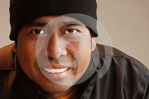 Asian male smiling