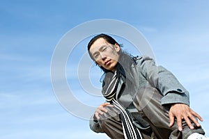 Asian man of fashion