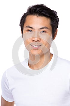Asian man smile