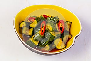 Asian marinated cucumber