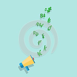 Asian money currencies symbol strenght and weakness value