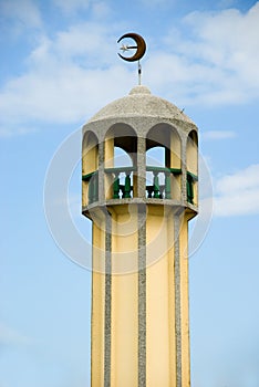 Asian mosque minaret