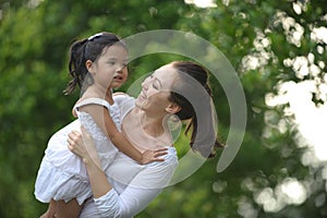 Asian Mum & daughter