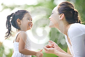 Asian Mum & daughter