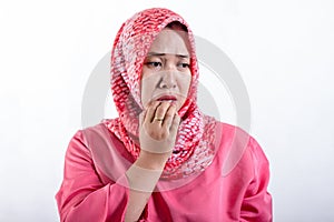 Asian muslim business women wearing hijab