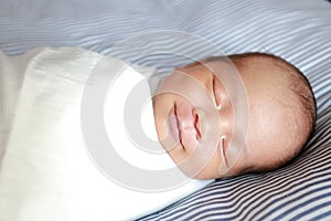 Asian newborn baby.