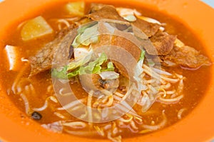 Asian noodle, mee jawa dish