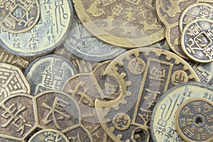 Asian Old Business Currency Coins