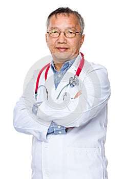 Asian old doctor