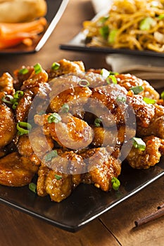 Asian Oranage Chicken with Green Onions