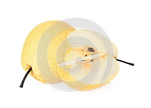 Asian-pear fruit on white background