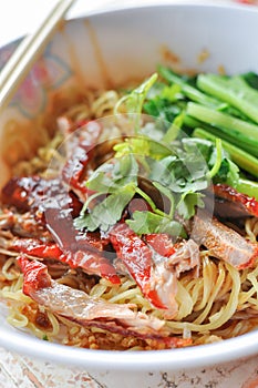 Asian Peking Duck noodle
