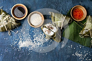 Rice piramidal dumplings photo