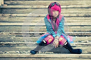 Asian sad lolita photo