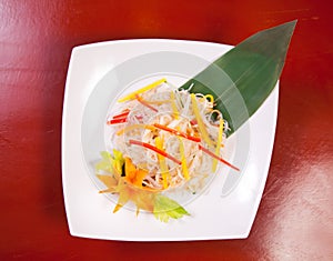 Asian salad with cellophane noodles