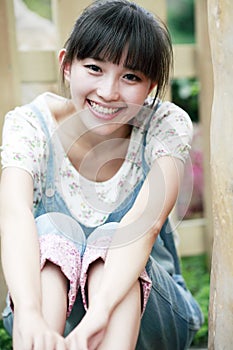 Asian smile girl