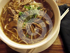 Asian soup noodles