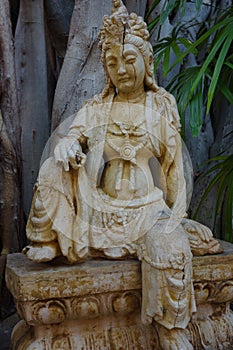 Asian Statue Seated Female