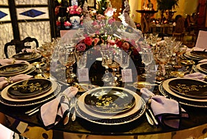 Asian Style Dinner Party, Exotic Table Decoration