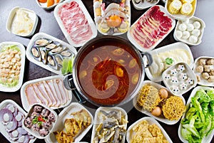 Asian style hot pot cook